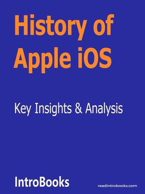 cover image of History of Apple iOS